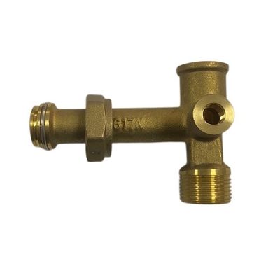 Les pièces de usinage en acier de commande numérique par ordinateur croisent la valve en laiton pour la pompe de circulation solaire