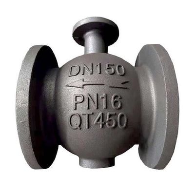 Composants malléables de corps de valve de bâti du fer QT450 du moulage au sable pour des garnitures de tuyauterie
